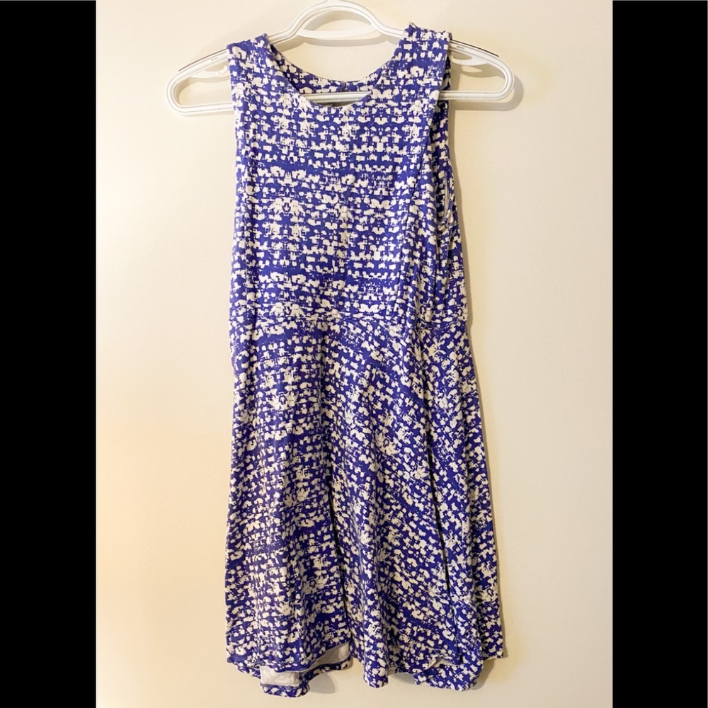 Purple and white sun dress. Size medium